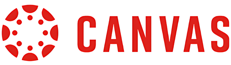 Canvas Logo in the color red.